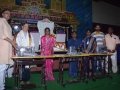 Sathguru Presenting Sewing Machines to Needies along with V.V.Lakshmi Narayana