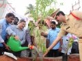 Peethadhipathi Dr.Uma Alisha planting the sapling