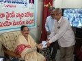 Coronavirus preventive medicine distributed by UARDT at Pingali Paradise, Visakhapatnam 08-March-2020