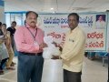 Coronavirus preventive medicine distributed by UARDT at SBI Branch, Pithapuram on 13-March-2020
