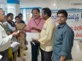 Coronavirus preventive medicine distributed by UARDT at SBI Branch, Pithapuram on 13-March-2020
