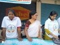 Coronavirus preventive medicine distributed by UARDT at Sri Manga Tiffin Center, Indiranagar, Hyderabad on 15-March-2020