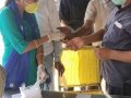Coronavirus preventive medicine distributed by UARDT at A.P.S.R.T.C BusDepot, Amalapuram on 21-March-2020
