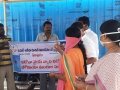 Coronavirus preventive medicine distributed by UARDT at Pedamallapuram Village, Sankhavaram Mandalam on 24-March-2020