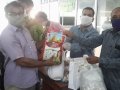 04 Distribution of Rice bag  to press reporters