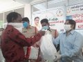 06. Sri . AHMAD ALISHA garu Distribution of rice bags and groceries