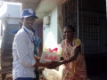 Rice and necessaires distribution to the victims of Cyclone Hudhud at Visakhapatnam