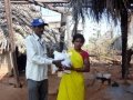 Rice and necessaires distribution to the victims of Cyclone Hudhud at Visakhapatnam