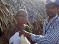 Rice and necessaires distribution to the victims of Cyclone Hudhud at Visakhapatnam