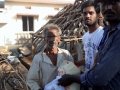 Rice and necessaires distribution to the victims of Cyclone Hudhud at Visakhapatnam