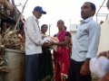 Rice and necessaires distribution to the victims of Cyclone Hudhud at Visakhapatnam