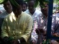 Hon'ble Sri KP Vivekananda , MLA , Quthbullapur, inaugurating Chalivendram ( water kiosk ) at Jeedimetla Bus stop, Hyderabad on 28-3-2015, present Depot Manager, TSRTC, Jeedimatla and trust volunteers.