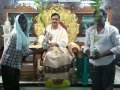 Dr Umar Alisha distributing saplings at Pithapuram Old Ashram premises