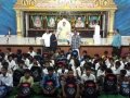 Dr.Umar Alisha, UARDT chairman, ​distributed school bags to 125 students of R.R.BH.R BC boys hostel pithapuram on the occasion of Guru Pournami at Sri Viswa Vizanan Aadhyatmika Peetham new Ashram Premises