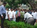 Second phase of plantation in AU campus. DR G S N Raju, Vice Chancellor Prof,  V Uma Maheswara Rao , Registrar, Prof E A Narayana, Rector, AU Arts College Principal, Prof M. sundara Rao, Dr Ananda Kumar Pingali, UARDT Convener and trust volunteers have participated