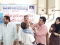 Dr.Umar Alisha (Chairman, UARDT), Dr.Ananda Kumar Pingali ( Secretary UARDT), R.vijay Sekhar (Govt. Hospital Pithapuram) , Ahamed Alisha, Hussain Sha ( Umar Alsiha school  correspondent) , and UARDT volunteers distributing free homoeo pathic Corona virus preventive medicine on 30-Jan-2020