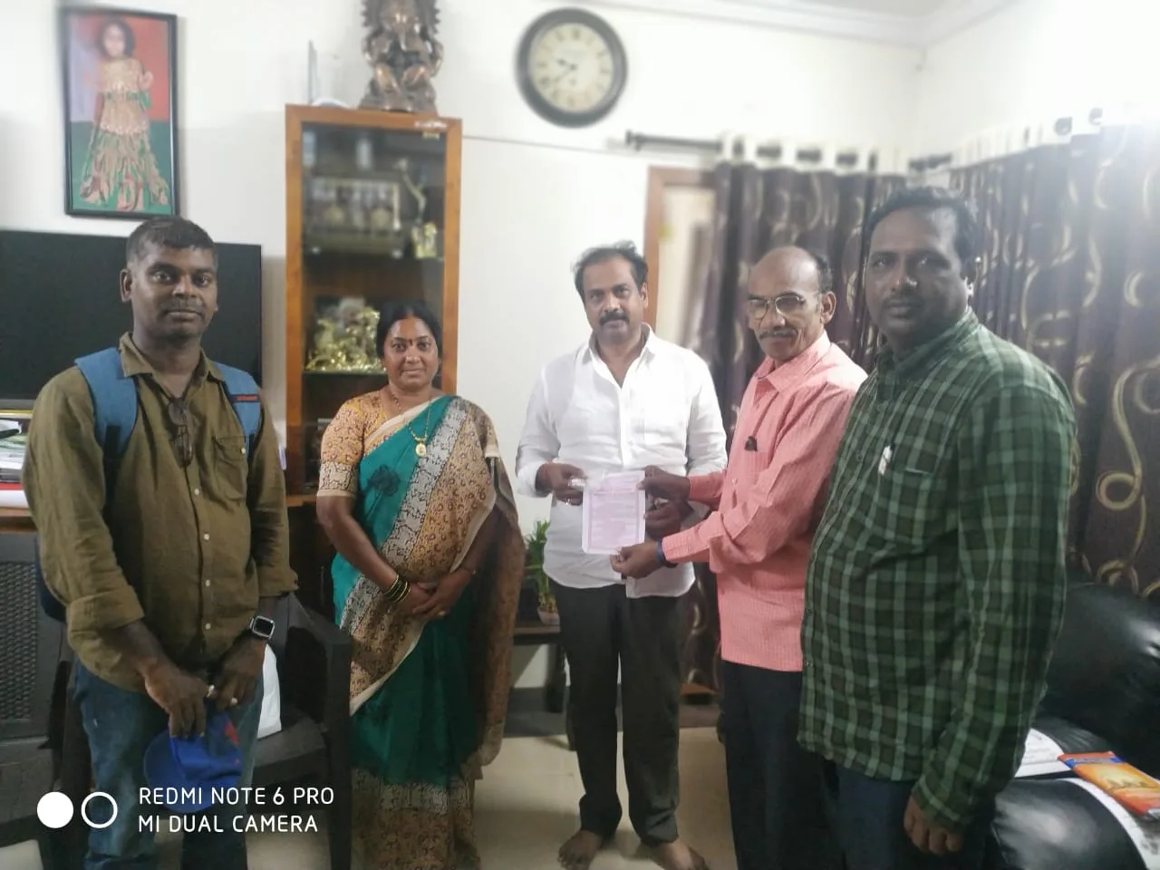 Coronavirus preventive medicine distributed by UARDT to Sri Kurasala Kannababu, A.P Minister of Agriculture and Cooperation at Kakinada, East Godavari District on 26-Feb-2020