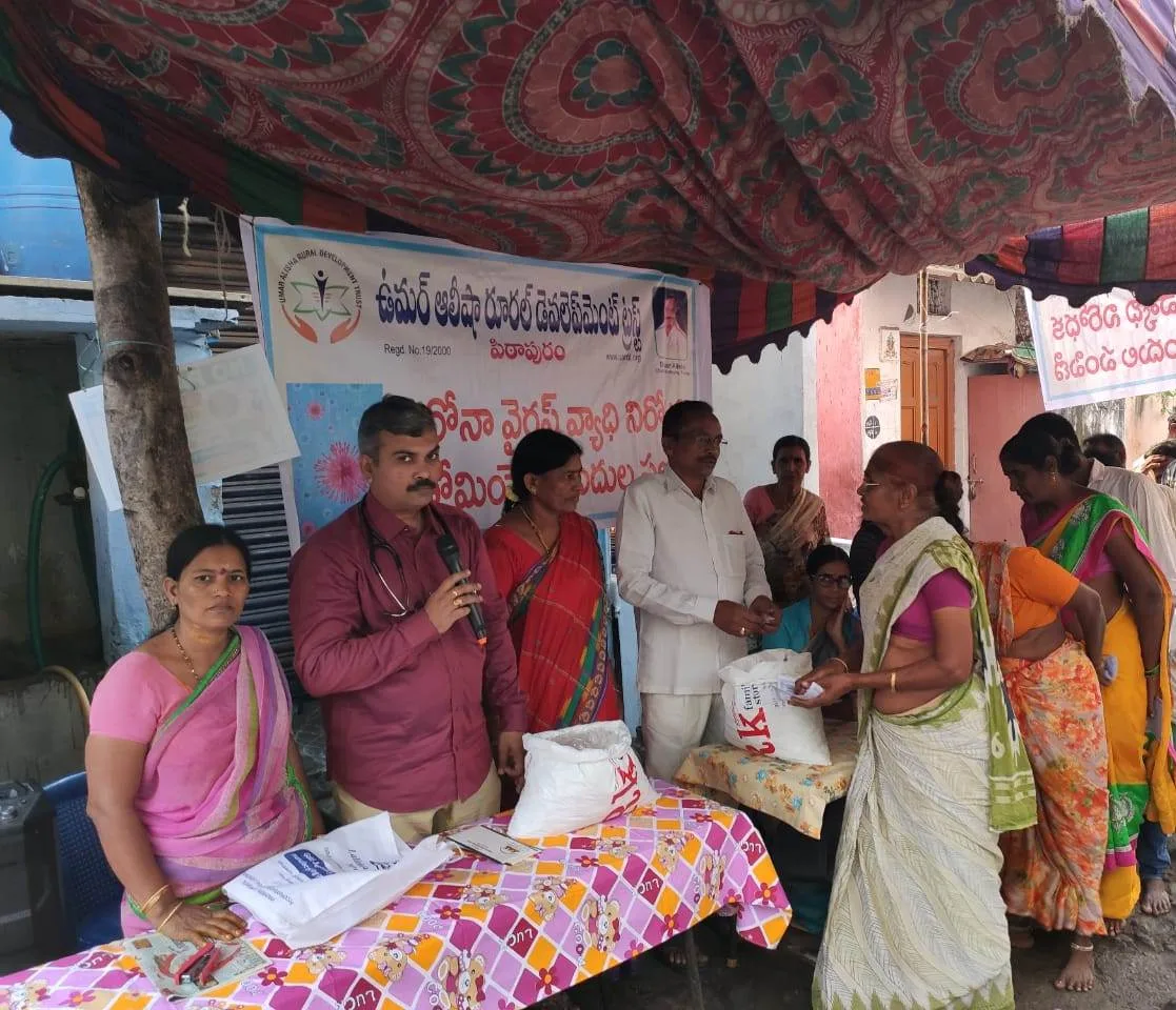 Coronavirus preventive medicine distributed by UARDT at Kobbarithota  Visakhapatnam , on 05-Feb-2020