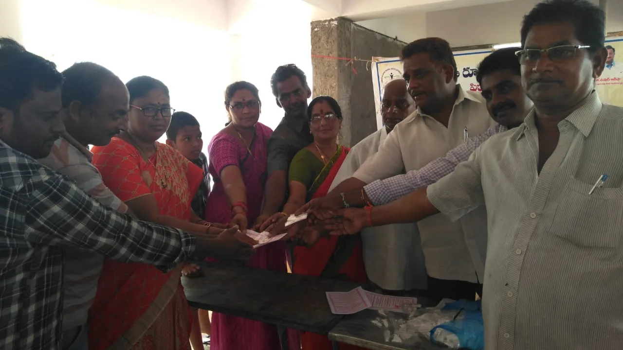 Coronavirus preventive medicine distributed by UARDT at L.Agraharam Peetham Ashram, Tadepalligudem on 20-March-2020
