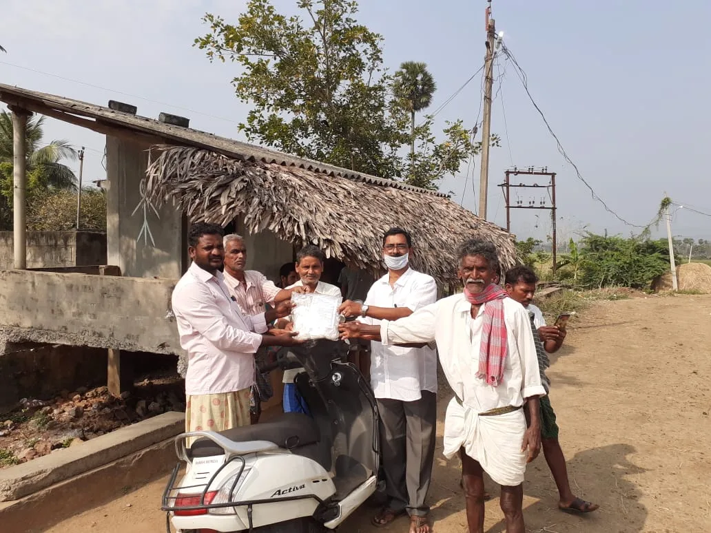 Coronavirus preventive medicine distributed at Nagaram Village, Makavarapalem Mandal, Visakhapatanam on 04-April-2020