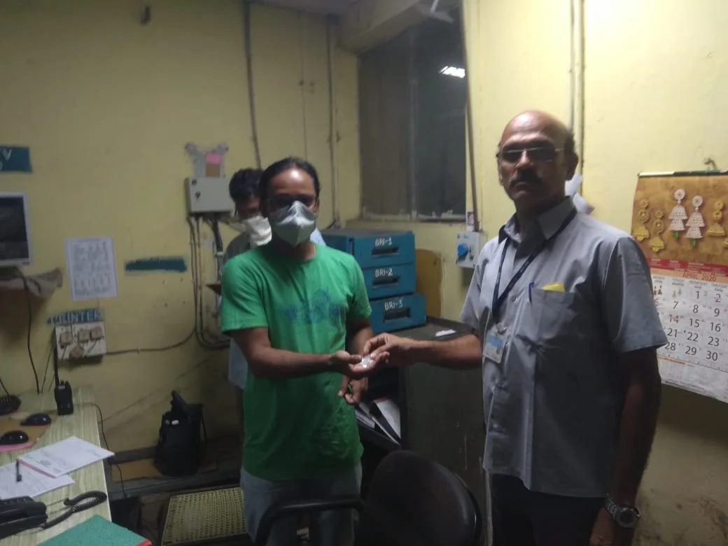 Coronavirus preventive medicine distributed at Steel Plant, SMS department, Visakhapatnam on 07-April-2020