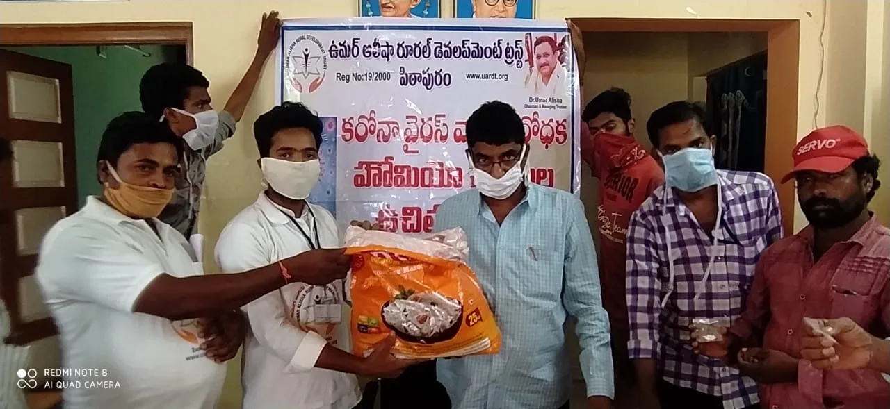 Coronavirus preventive medicine distributed at Gokavaram on 11-Apr-2020