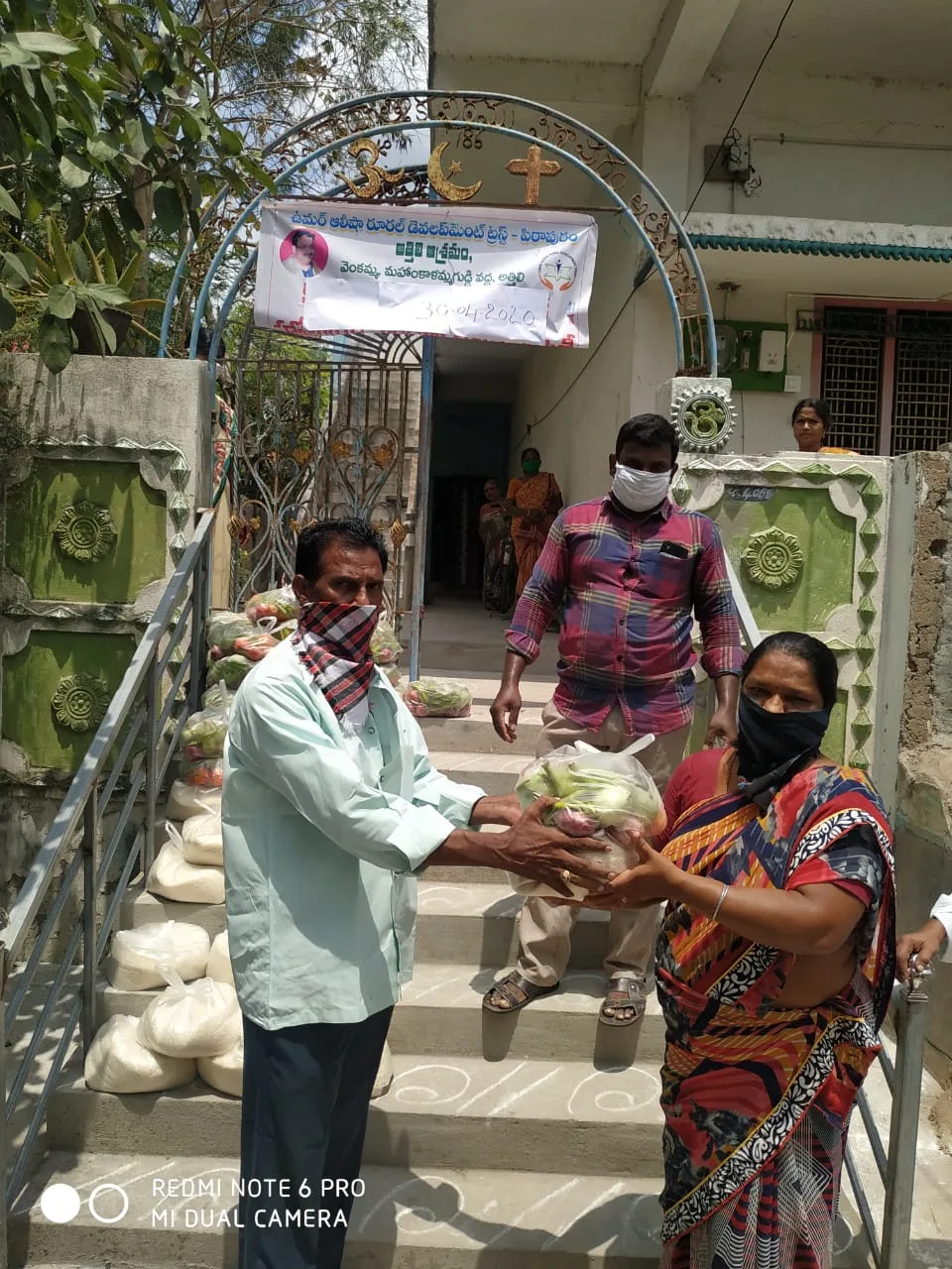 UARDT distributed Rice and Vegetables to Parisudya workers at Attili on 30-Apr-2020