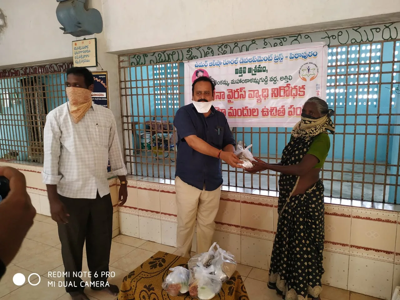 UARDT distributed free food at Attili Ashram on 14-May-2020