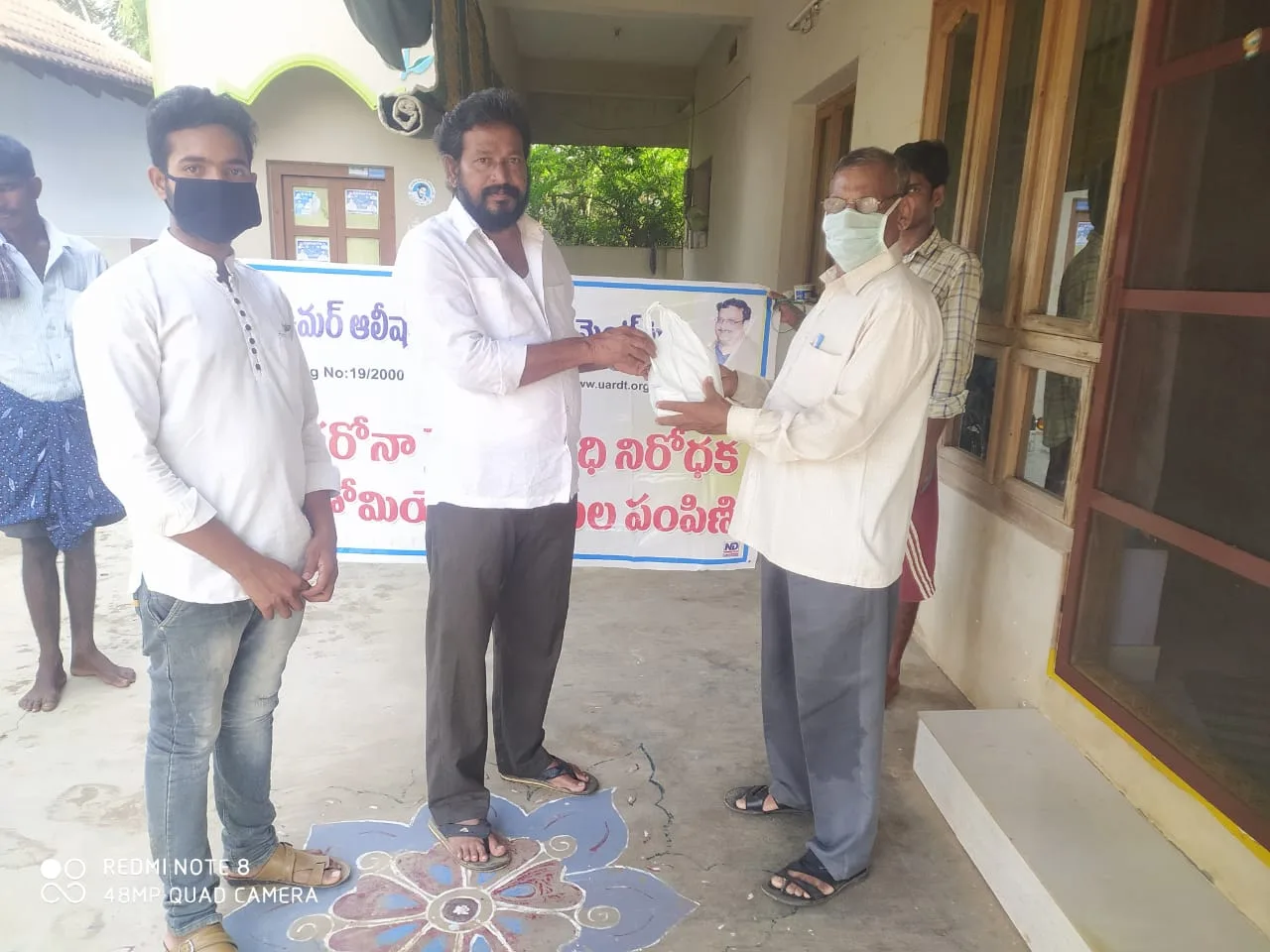 UARDT distributed Coronavirus preventive Homeo Medicine at Kotha Thungapadu on 24-May-2020