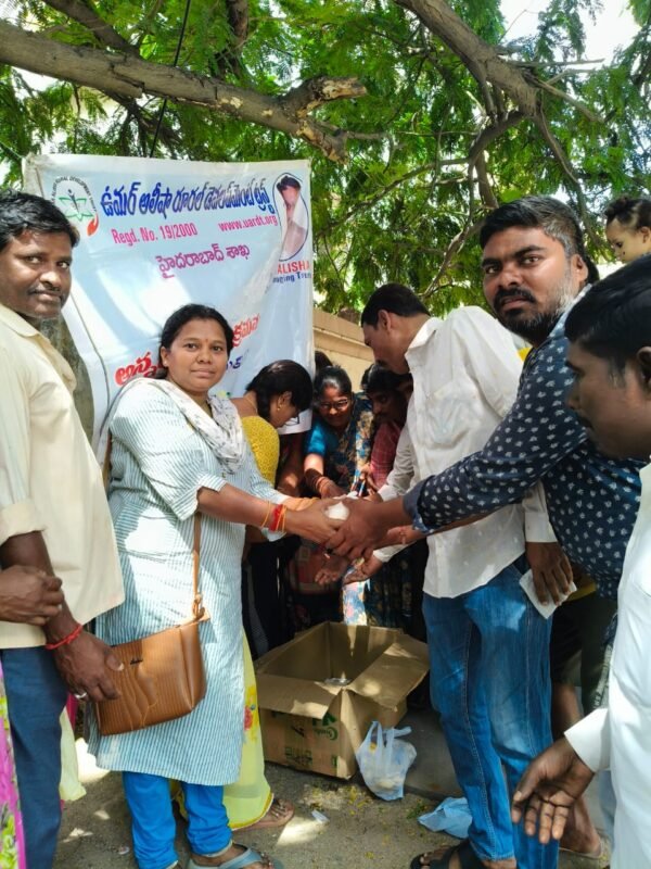 Food donation at NIMS hospital, Hyderabad