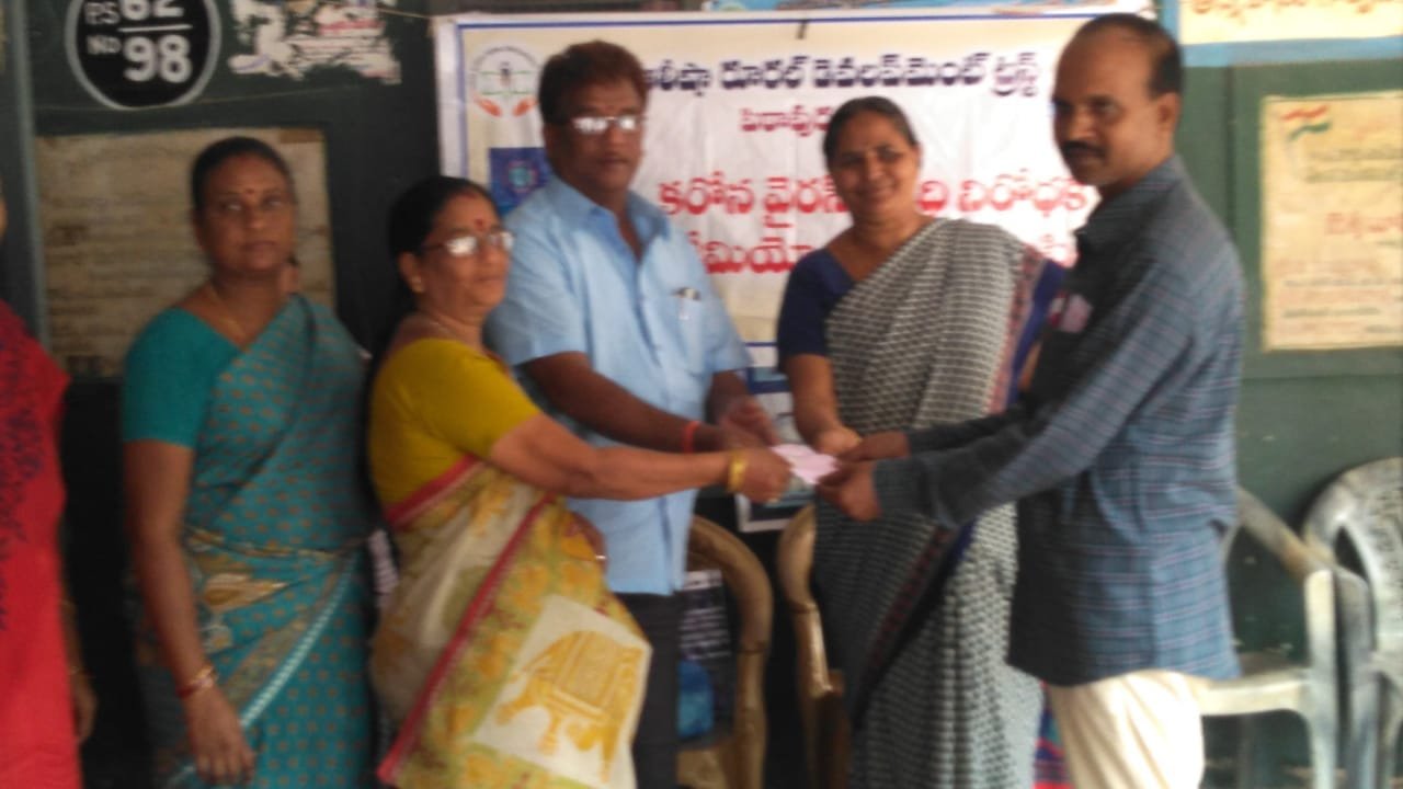 Coronavirus preventive medicine distributed by UARDT at 7th Ward Municipal Primary School, Tadepalligudem on 11-March-2020