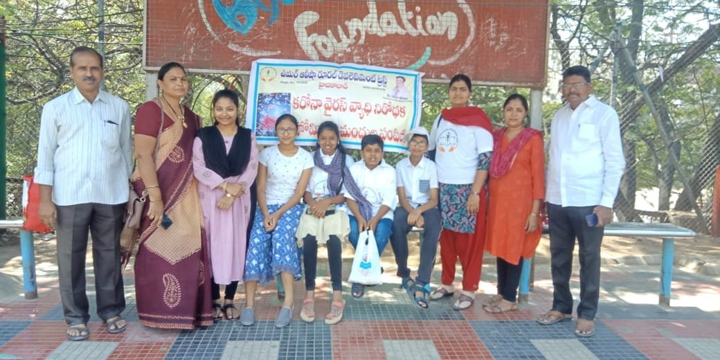 Coronavirus preventive medicine distributed by UARDT at KPHB Zone, Hyderabad on 15-March-2020