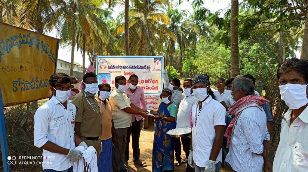 Coronavirus preventive medicine distributed at Konapapapeta, Srirampuram Villages, U.Kothapalle Mandal on 15-Apr-2020