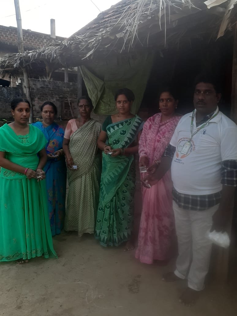 Coronavirus preventive medicine distributed by UARDT at Seethanagaram Village on 01-April-2020