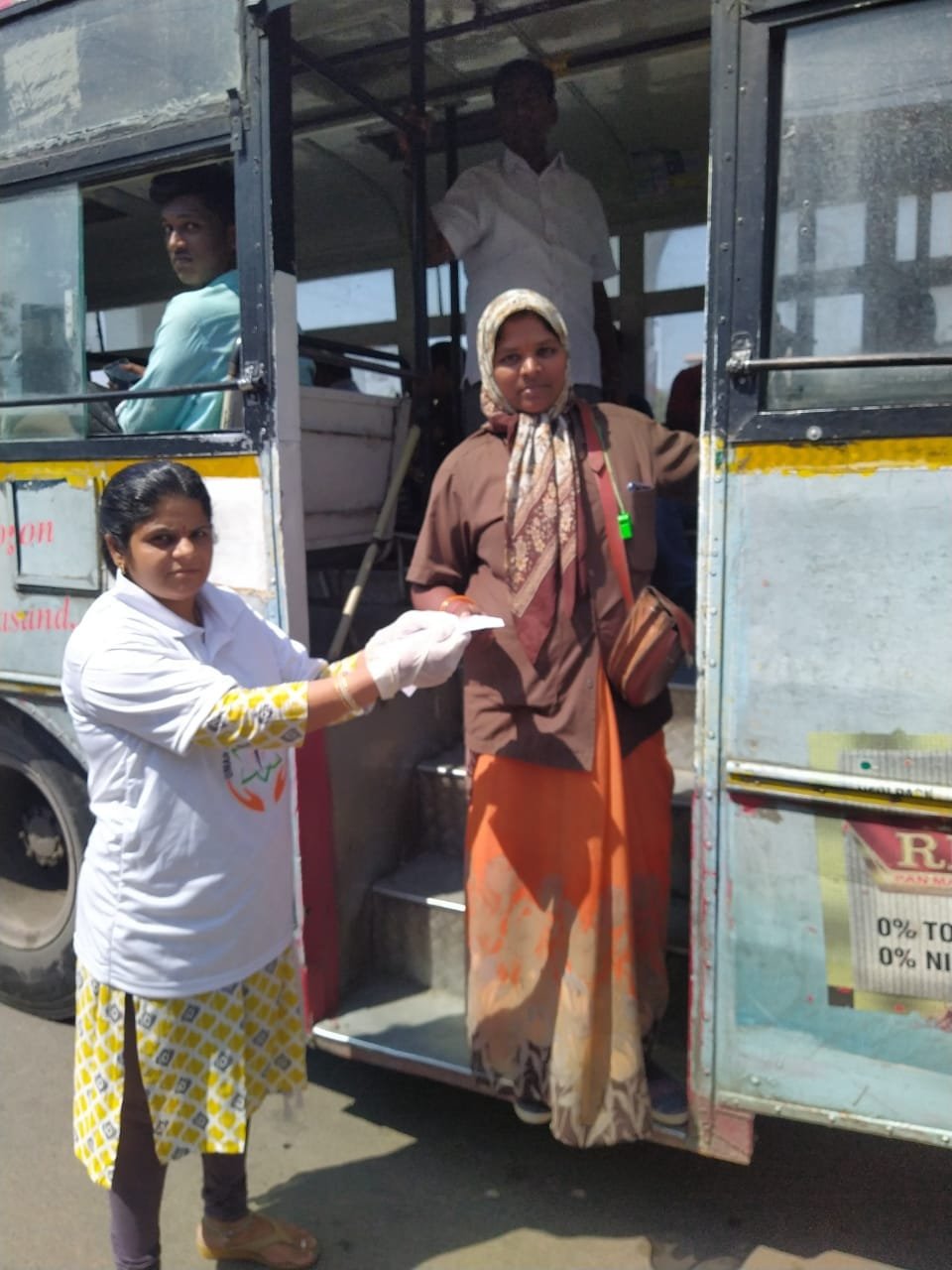 Coronavirus preventive medicine distributed by UARDT at Uppal Crossroads, Hyderabad on 15-March-2020