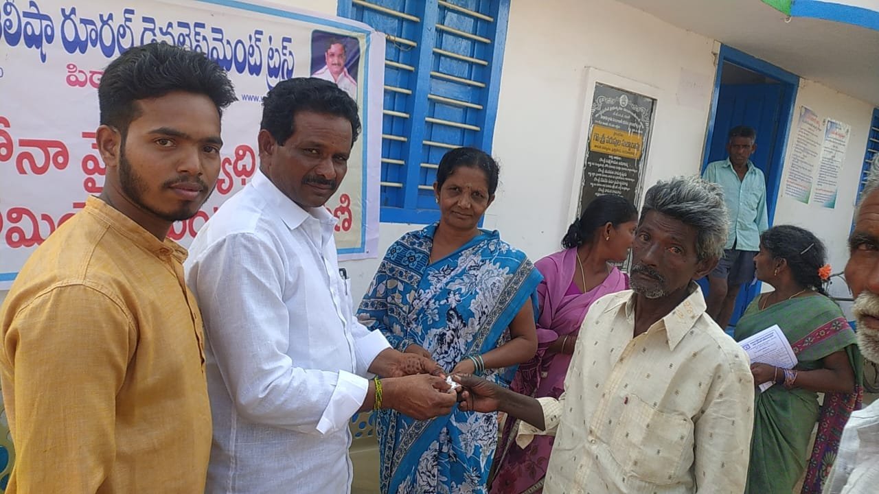 Coronavirus preventive medicine distributed by UARDT at Chinna Yeluru on 08-March-2020