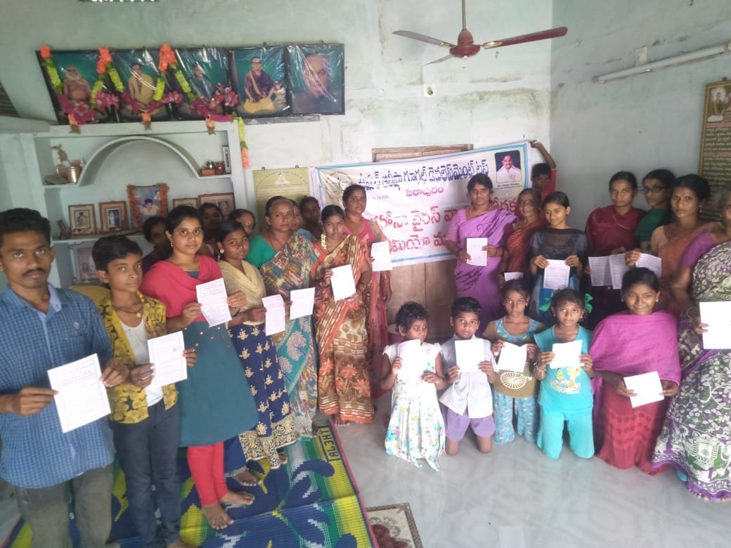 Coronavirus preventive medicine distributed by UARDT at Ravipadu Peetham Ashram, Ravipadu Village on 21-March-2020