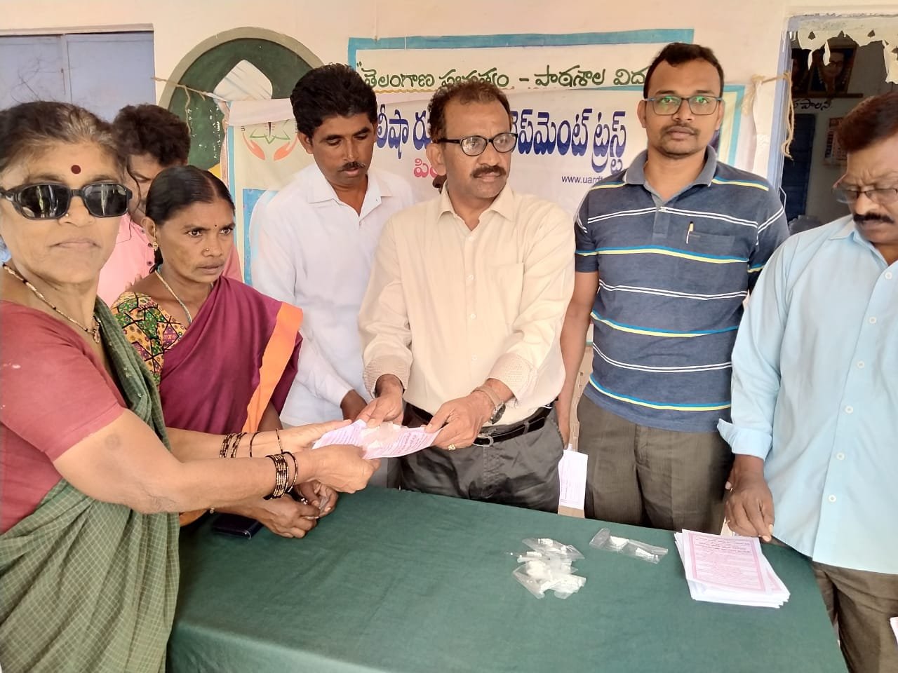 Coronavirus preventive medicine distributed by UARDT at U.P.S Laxmipuram, Thallada Mandal, Khammam District, Telanagana on 07-March-2020