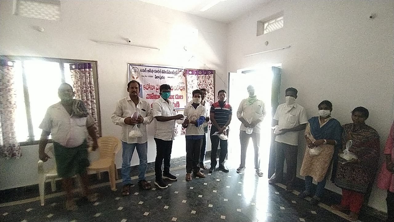 Coronavirus preventive medicine distributed at Patavala Village, Tallarevu Mandal on 18-Apr-2020
