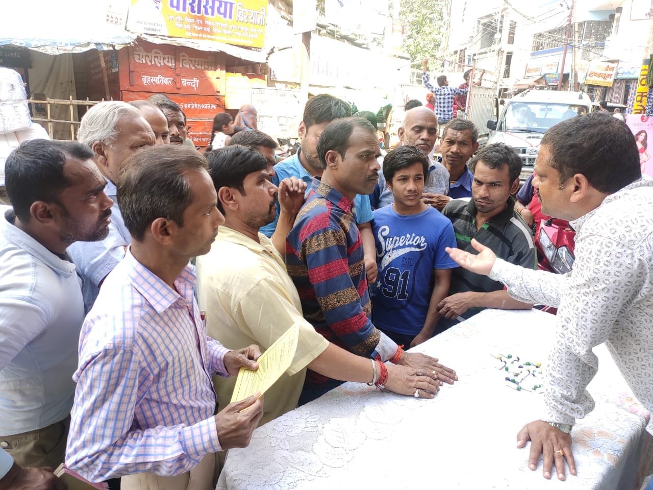 Coronavirus preventive medicine distributed by UARDT at Maya Talkies Road, Reti Chowk Road, Gorakhpur on 15-March-2020