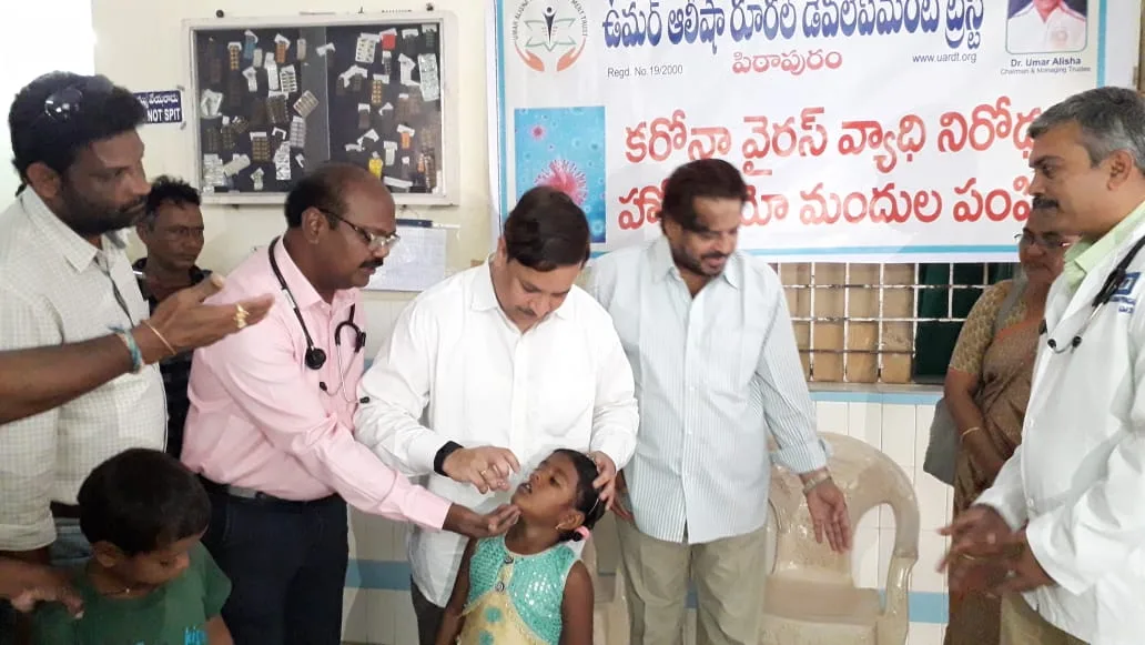 Coronavirus preventive medicine distributed at Pithapuram on 30-Jan-2020