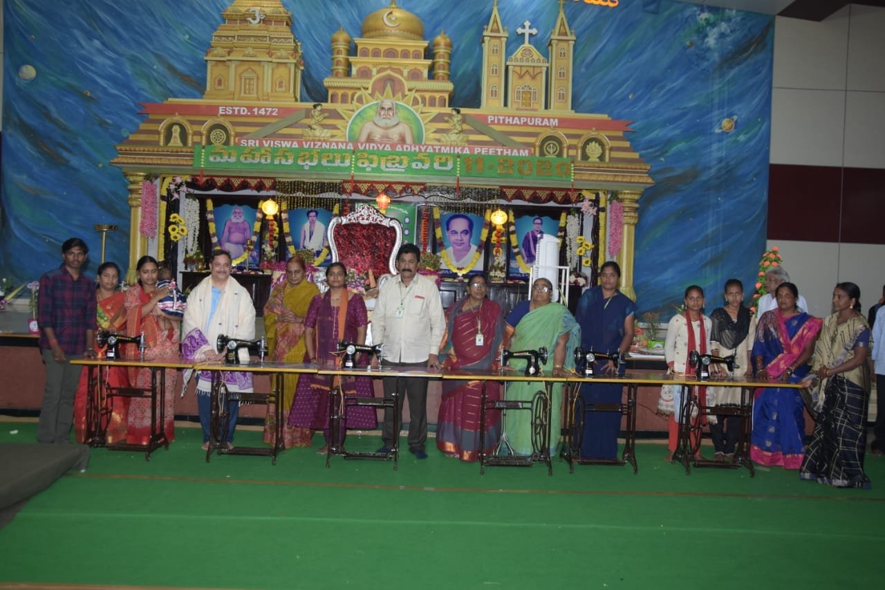 Sewing machines donated by UARDT at Pithapuram